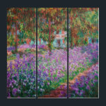 Claude Monet - Der Kunstgarten von Giverny Triptychon<br><div class="desc">The Artist's Garden at Giverny / Le Jardin de l'artiste a Giverny - Claude Monet,  1900</div>