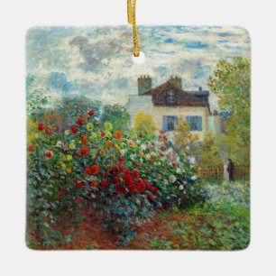 Claude Monet - Der Künstlergarten in Argenteuil Keramikornament