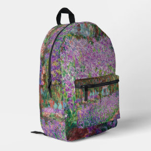 Claude Monet - Der Künstlergarten in Giverny Bedruckter Rucksack