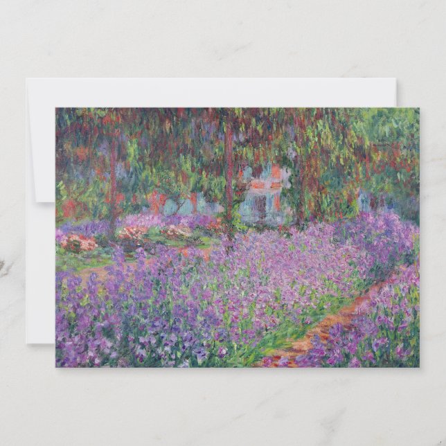 Claude Monet | Der Künstlergarten in Giverny Dankeskarte (Vorderseite)
