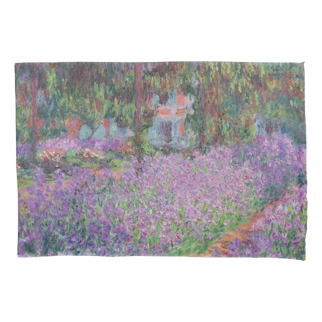 Claude Monet | Der Künstlergarten in Giverny Kissenbezug (Vorderseite)