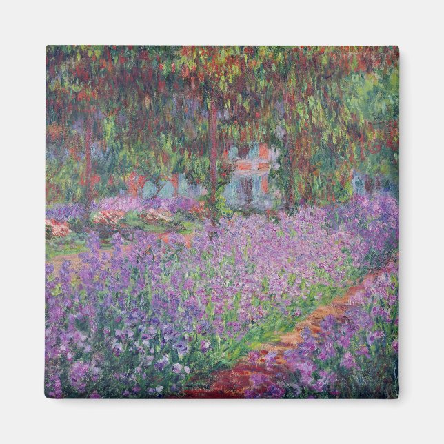 Claude Monet | Der Künstlergarten in Giverny Magnet (Vorne)