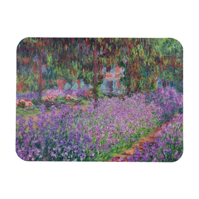 Claude Monet | Der Künstlergarten in Giverny Magnet (Horizontal)