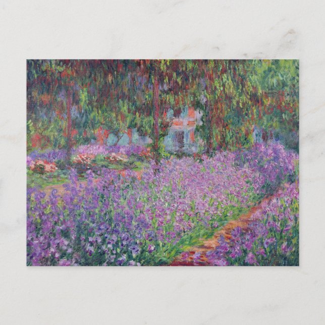 Claude Monet | Der Künstlergarten in Giverny Postkarte (Vorderseite)