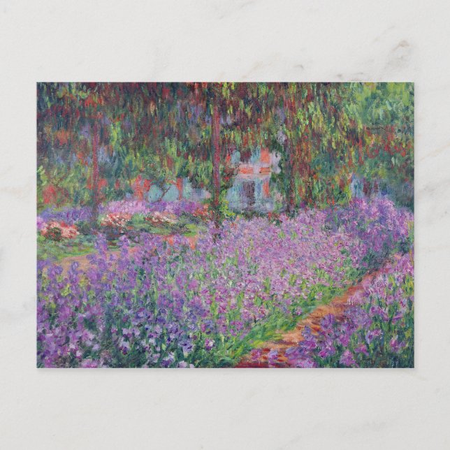 Claude Monet | Der Künstlergarten in Giverny Postkarte (Vorderseite)