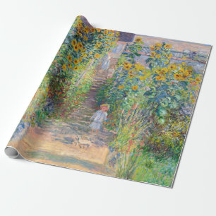 Claude Monet - Der Künstlergarten in Vetheuil Geschenkpapier