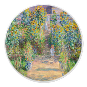 Claude Monet - Der Künstlergarten in Vetheuil Keramikknauf