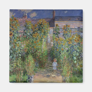 Claude Monet   Der Künstlergarten in Vetheuil Magnet