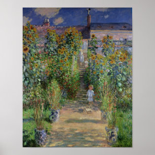 Claude Monet   Der Künstlergarten in Vetheuil Poster