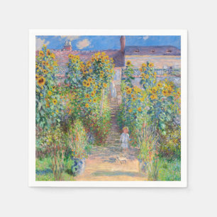 Claude Monet - Der Künstlergarten in Vetheuil Serviette