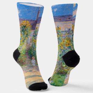 Claude Monet - Der Künstlergarten in Vetheuil Socken