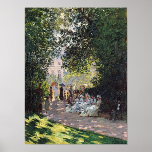 Claude Monet | Der Parc Monceau Poster (Vorne)