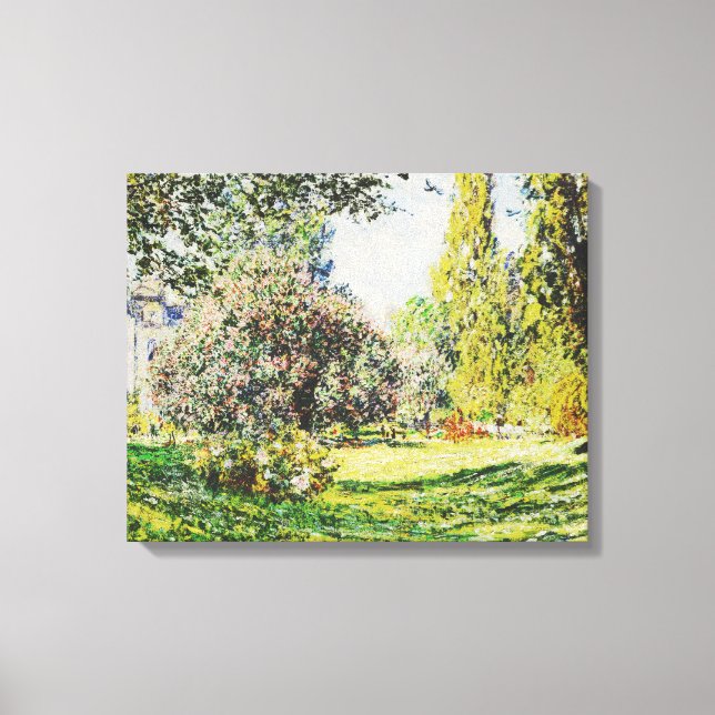 Claude Monet - Der Park Monceau Leinwanddruck (Vorderseite)