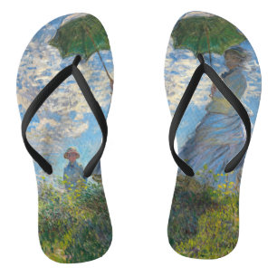 Claude Monet - Der Spaziergang, Frau mit Sonnensch Flip Flops