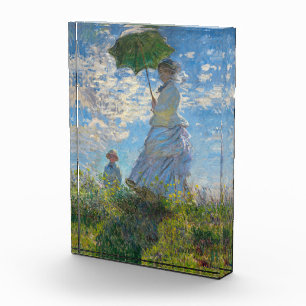 Claude Monet - Der Spaziergang, Frau mit Sonnensch Fotoblock