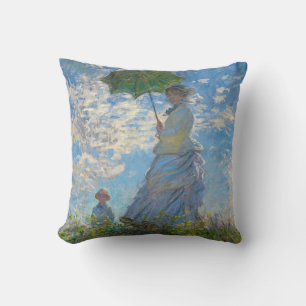 Claude Monet - Der Spaziergang, Frau mit Sonnensch Kissen
