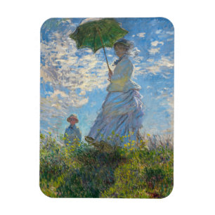 Claude Monet - Der Spaziergang, Frau mit Sonnensch Magnet
