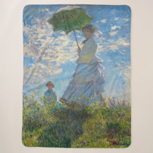 Claude Monet - Der Spaziergang, Frau mit Sonnensch Sherpadecke