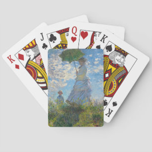 Claude Monet - Der Spaziergang, Frau mit Sonnensch Spielkarten