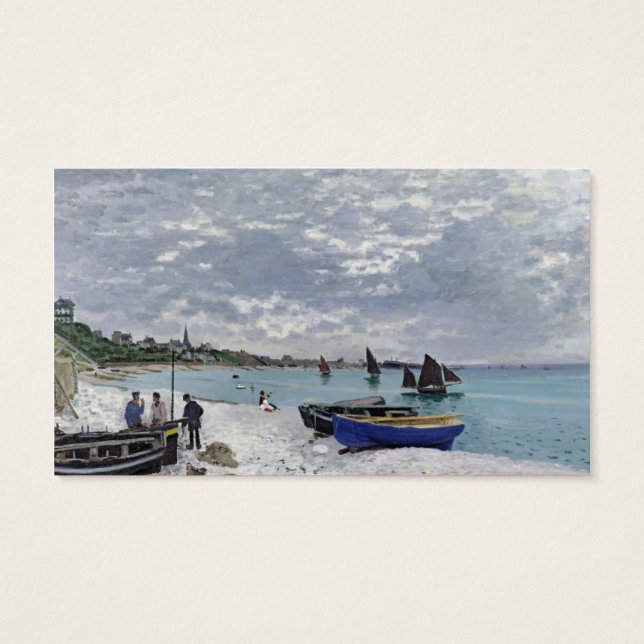Claude Monet | der Strand bei Sainte-Adresse (Rückseite)