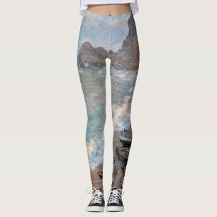 Claude Monet - Der Strand von Etretat Leggings