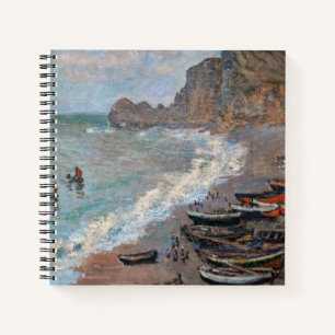 Claude Monet - Der Strand von Etretat Notizbuch