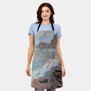 Claude Monet - Der Strand von Etretat Schürze