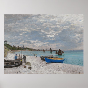 Claude Monet Der Strand von Sainte-Adresse 1867 Poster