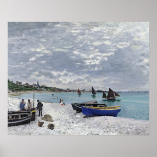 Claude Monet   Der Strand von Sainte-Adresse Poster