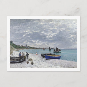 Claude Monet   Der Strand von Sainte-Adresse Postkarte