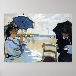 Claude Monet - Der Strand von Trouville, Poster