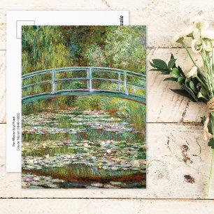 Claude Monet, der Wasserlilie-Teich auf der Postka Postkarte