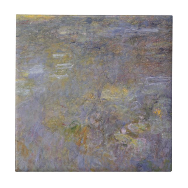 Claude Monet | der Wasserlilie-Teich Fliese (Vorderseite)