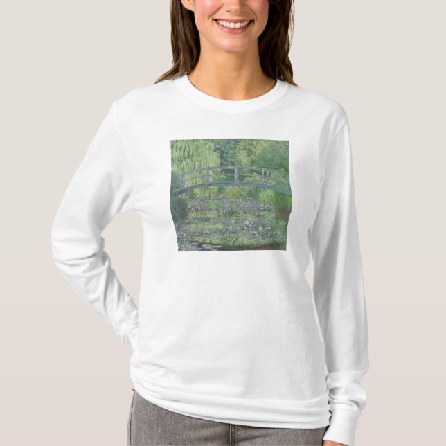 Claude Monet| Der Wasserlilie - Teich: Grüne Harmo T-Shirt (Vorderseite)