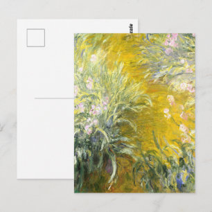 Claude Monet Der Weg durch die Schwertlilien Kunst Postkarte