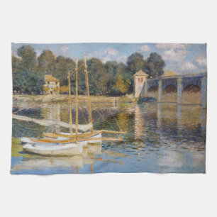 Claude Monet - Die Argenteuil-Brücke Geschirrtuch