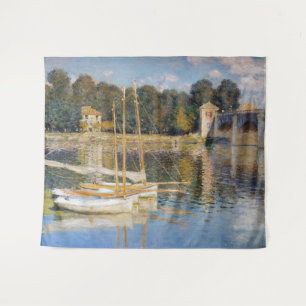 Claude Monet - Die Argenteuil-Brücke Wandteppich