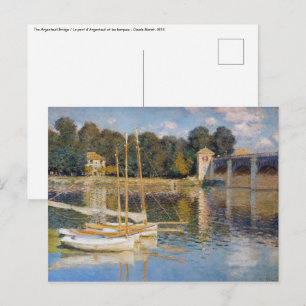 Claude Monet - Die argentinische Brücke Postkarte
