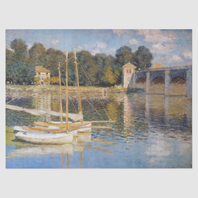 Claude Monet - Die argentinische Brücke Seidenpapier (Vorderseite)