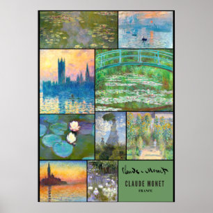 Claude Monet - Die berühmtesten Gemälde Poster