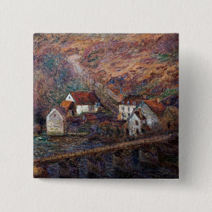 Claude Monet - Die Brücke in Vervy Button