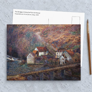 Claude Monet - Die Brücke in Vervy Postkarte