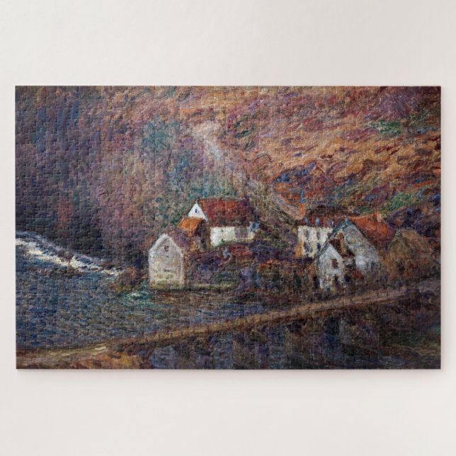 Claude Monet - Die Brücke in Vervy Puzzle (Horizontal)