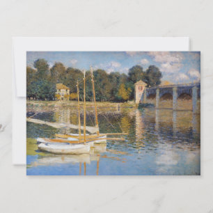 Claude Monet - Die Brücke von Argenteuil Dankeskarte