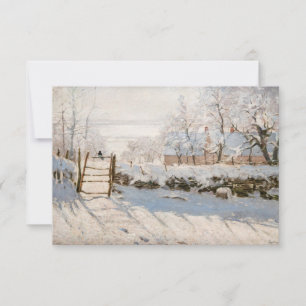 Claude Monet - Die Elster Dankeskarte