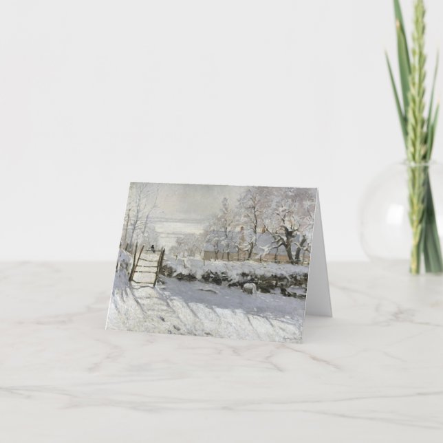 CLAUDE MONET DIE ELSTER KARTE (Vorderseite)