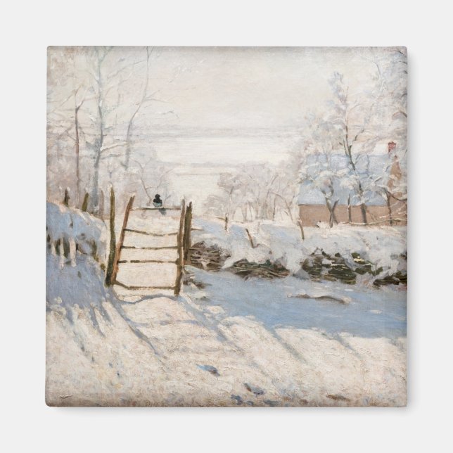 Claude Monet - Die Elster Magnet (Vorne)