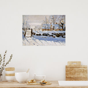 Claude Monet - Die Elster Poster
