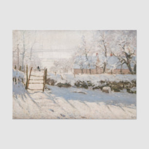 Claude Monet - Die Elster Seidenpapier