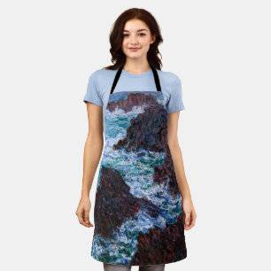 Claude Monet - Die Felsen an der Wilden Küste von  Schürze